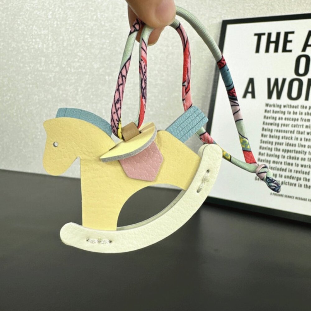 Horse Pegasus pony Bag Charm 1p Yellow
